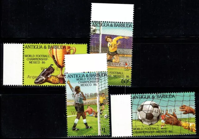 Antigua and Barbuda 1986 Mi. 968-971 MNH 100% MNH World Cup, football