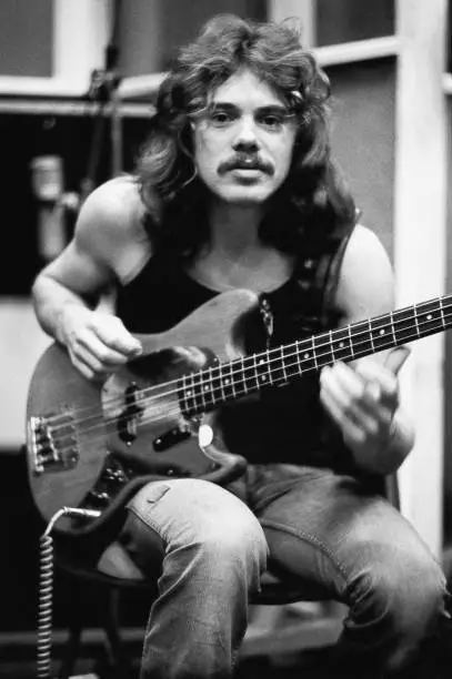 Bassist Alan Lancaster Of English Rock Group Status Quo Music Old Photo