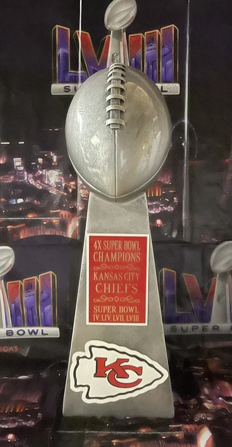 2024 KANSAS CITY Chiefs Super Bowl LVIII Championship Lombardi Trofeo ...