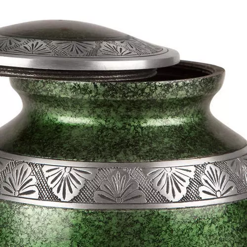 Perfect Memorials Small Green Lively Leaves Cremation Urn 3