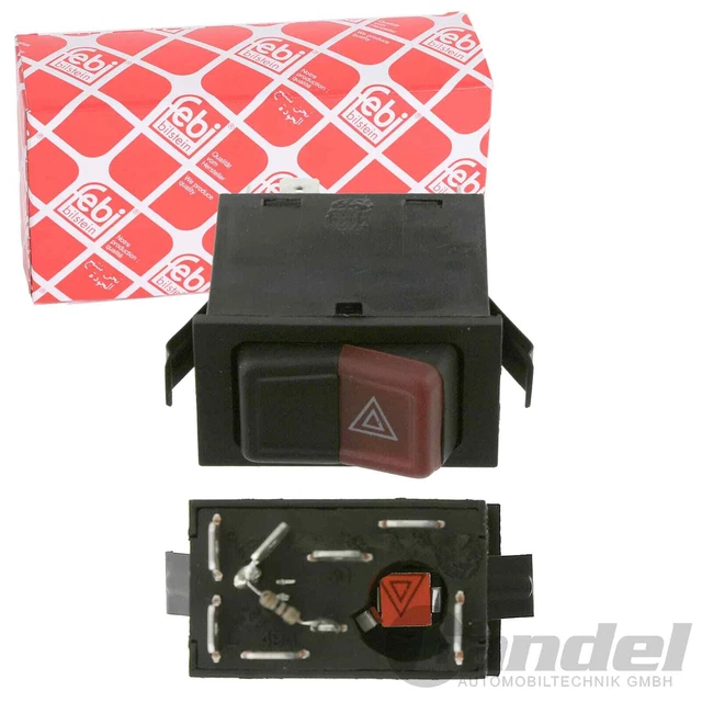 FEBI BILSTEIN WARNBLINKSCHALTER für VW CADDY DERBY GOLF JETTA LT PASSAT POLO