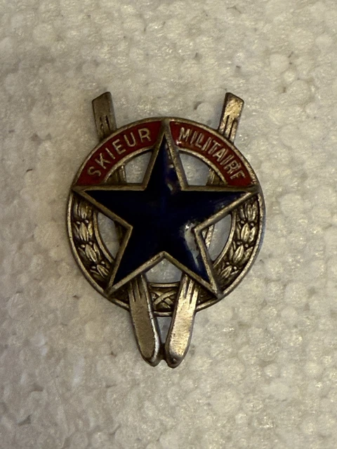 INSIGNE CHASSEURS ALPINS Brevet Préparation Militaire SKI Skieur 375379333141