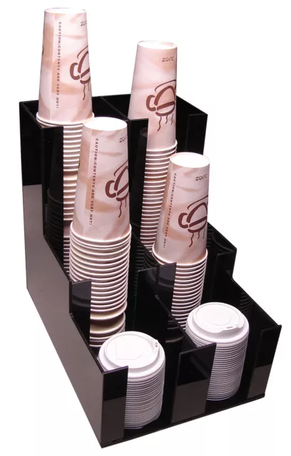 Cup and lid dispensers Holder coffee caddy Rack dispenser counter organizer 1007