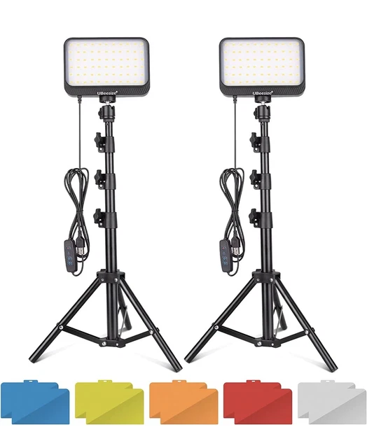 led video light kit With Mood Lighting Panels-Adjustable Length Stands-