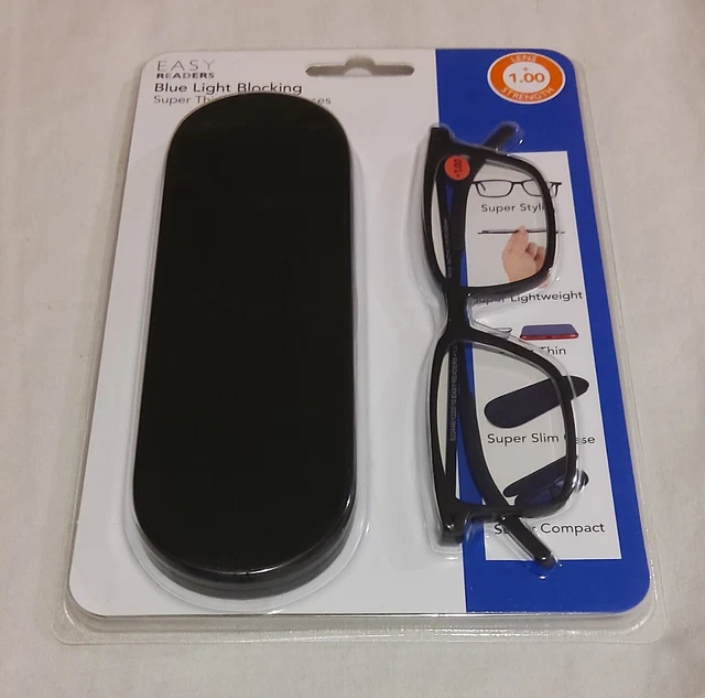 EASY READERS BLUE Light Blocking Super Thin Lightweight Reading Glasses
