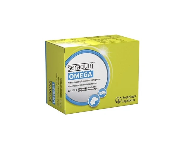 BOEHRINGER INGELHEIM Condroprotector para Perros Seraquin Omega 60 Comprimidos