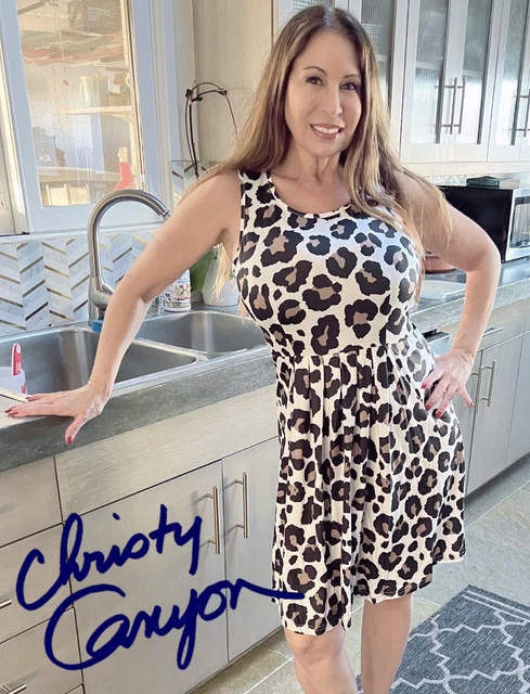 CHRISTY CANYON SEXY Adult Film Star Autographed Signed 8.5x11 Photo $29