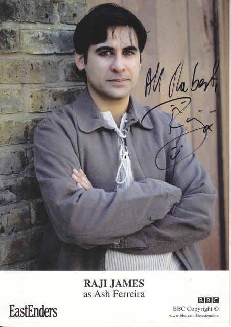 Raji James Signed Eastenders Cast Card