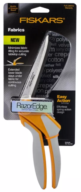 Tijeras de tela de fácil acción Fiskars RazorEdge de 9"-