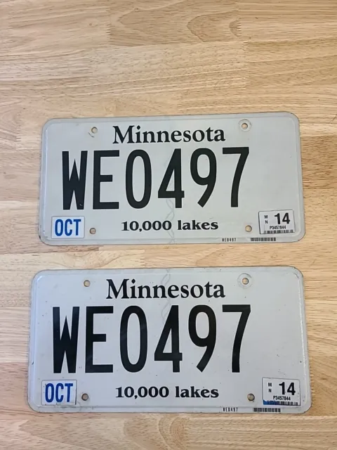 Rare Minnesota 2014 DUI Revoked Replacement License Plate Drunk Driver