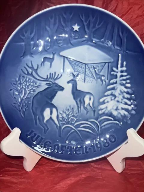 B & G Christmas Plate JULE AFTER Bing & Grondahl 1980