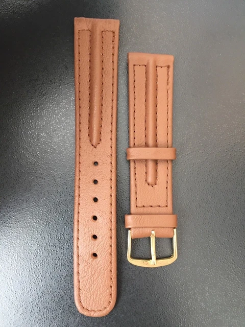 Correa-strap Montre Cuir Authentique Marron 18MM "NOUVEAU STOCK ANCIEN