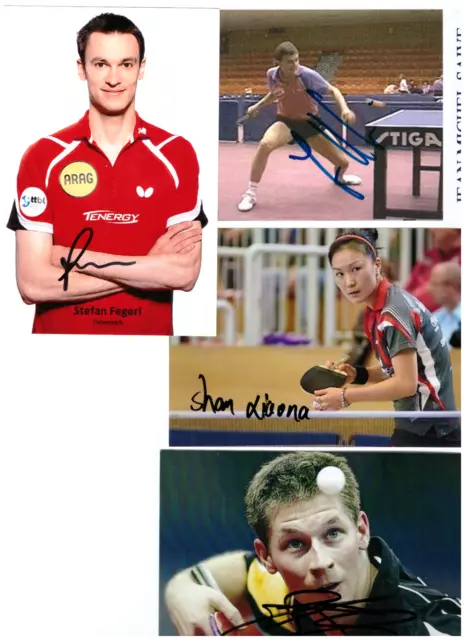 5x   Autogramme vom  Sport...(  Tischtennis  ) (Original Signiert )