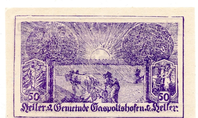 1920 Austria Notgeld Municipality of Gaspoltshofen (B239)