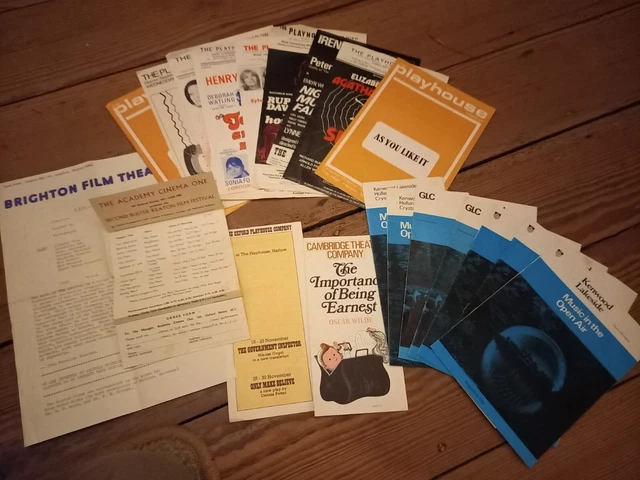 Job Lot Film Music & Theatre Flyers/Programmes mainly 1970's