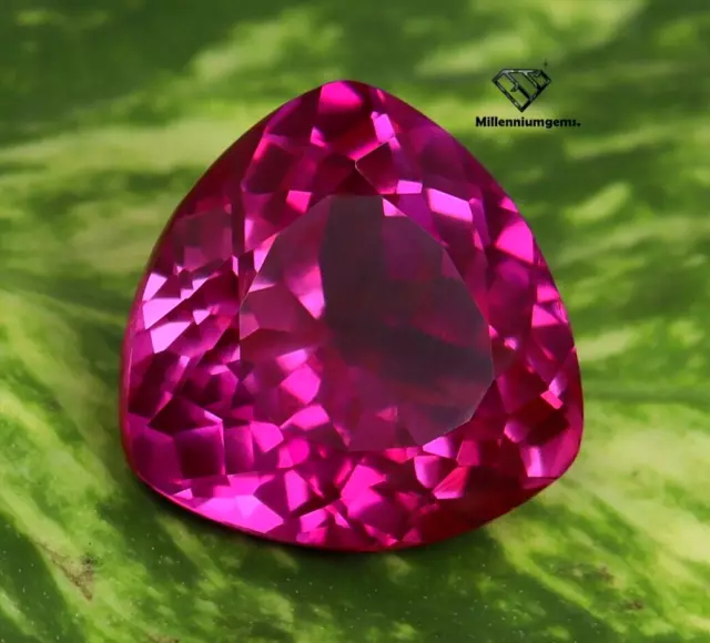 AAA+ Natural Flawless Ceylon Pink Sapphire Loose Trillion Cut Gemstone 13.80 Ct