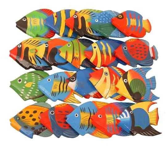 Holz Fische Deko