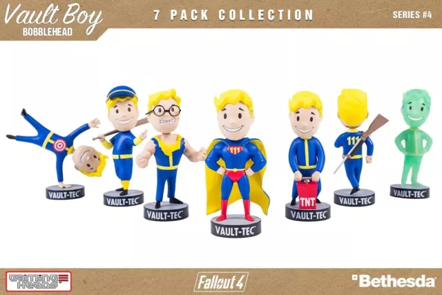 Fallout 4 Vault Boy PVC Action Figure Collectible Model Bobblehead Toy (Boxed)