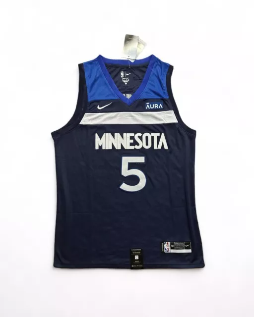 ANTHONY EDWARDS #5 Stitched Minnesota Timberwolves Jersey Men's M Dark ...