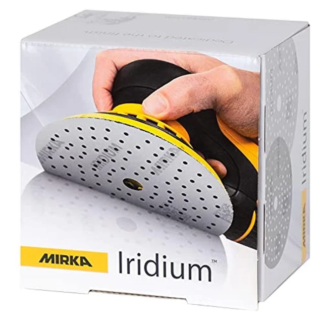 (TG. 150mm, Körnung 120) Mirka IRIDIUM 246CH09912 - Carta vetrata Premium, 150