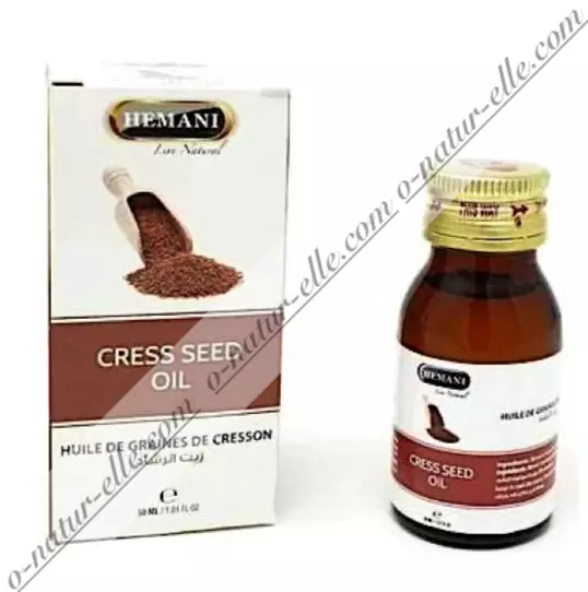 Huile de Graine de Cresson 100% Pur Naturel 30ml Cress Seed  Oil Aceite de Berro