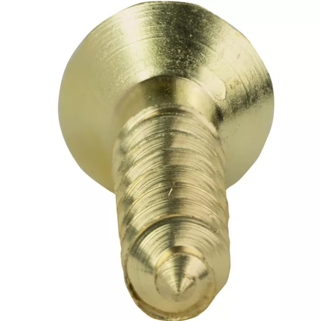 Hardware Fasteners Tapping Wood Screws Solid Brass Self Drilling Flat Head 3