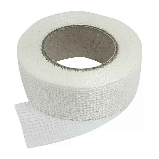 Self-adhesive white fiberglass mesh tape for cracks holes Q6F5