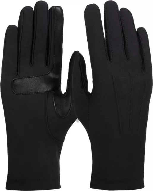 isotoner womens Spandex Cold Weather Stretch Gloves With Warm Fleece Lining