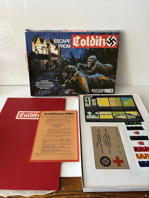 VINTAGE ESCAPE FROM COLDITZ Board Game By PARKER - 1970’s COMPLETE ...