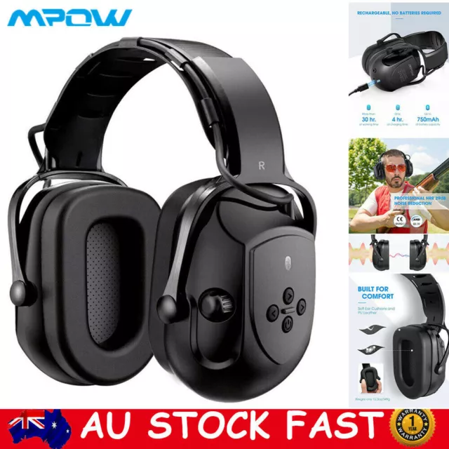 Mpow Electronic Bluetooth Ear muffs Hearing Protection Noise Reduction Defender