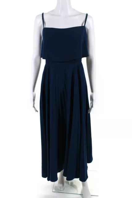 Jill Jill Stuart Womens Blue Pleated Gown Size 12 12240454