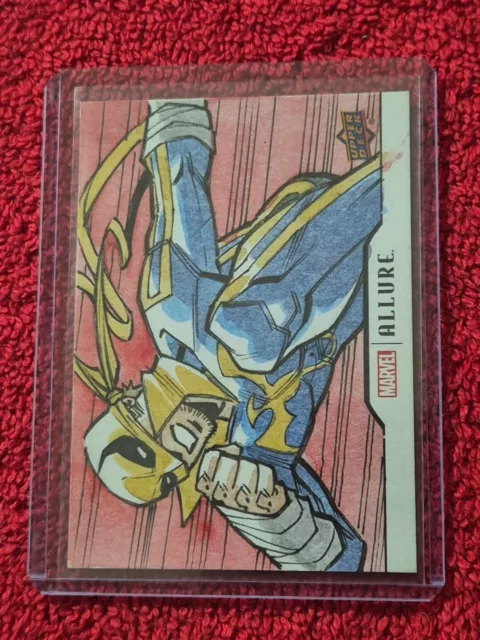 2022 Upper Deck Marvel Allure Iron Fist Sketch Caio Majado Auto 1/1