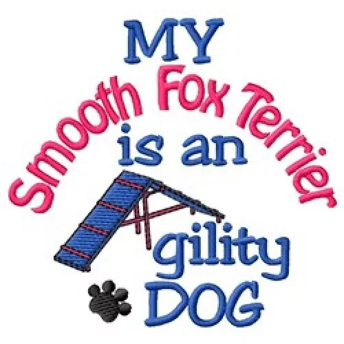 My Smooth Fox Terrier is An Agility Dog Long-Sleeved T-Shirt DC1980L