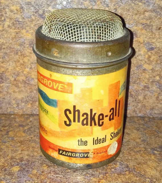 Vintage Fairgrove SHAKE-ALL The Ideal Shaker w/Mesh Top 1978 Spice Can