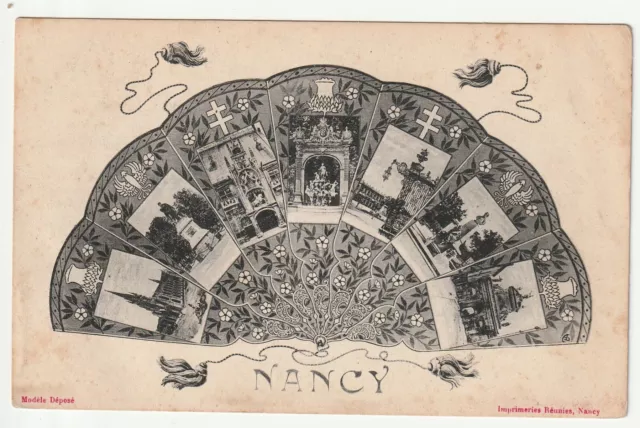 NANCY - CPA 54 - Nancy Souvenir Card - Multi View Fan