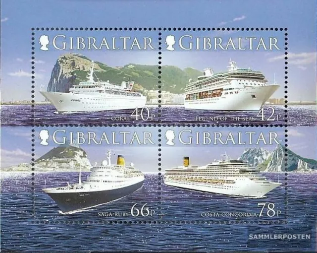 Gibraltar Block73 (kompl.Ausg.) postfrisch 2006 Kreuzfahrtschiffe