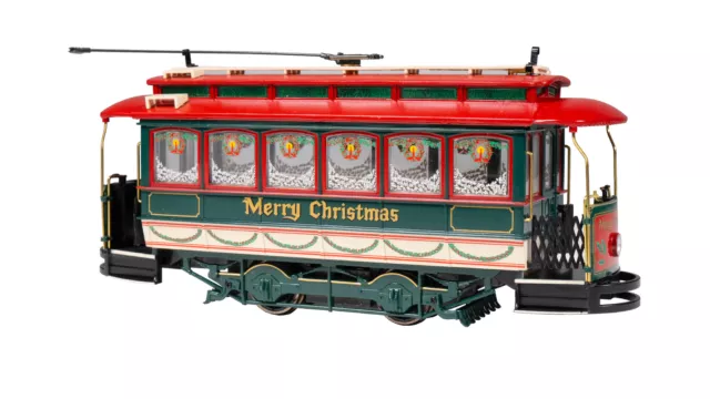 Bachmann 25129 Closed Streetcar - Merry Christmas - On30 Scale