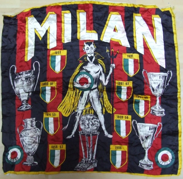 ÉCHARPE DRAPEAU BANDANA FLAG FOOTBALL ULTRAS GENOA SATIN POLI