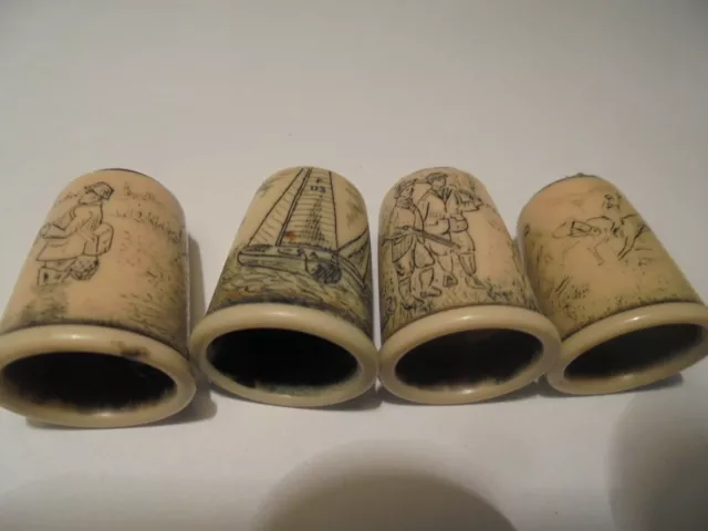 4 x Fingerhut England Thimbles Fakeshaw fakeshaw Jagd Angeln Segeln Hockey