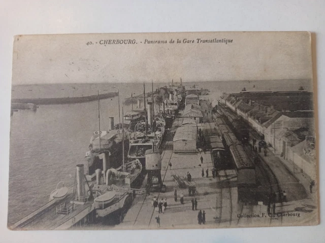 (CPA-50248) Sleeve - Cherbourg - Panorama of the Transatlantic Station