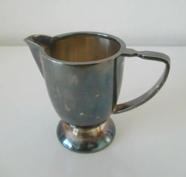 Silver Plate Cream Pitcher Creamer Italy Calderoni Fratelli Pedavena 4" VTG Silver Plate Cream Pitcher Creamer Italy Calderoni Fratelli Pedavena 4" VTG