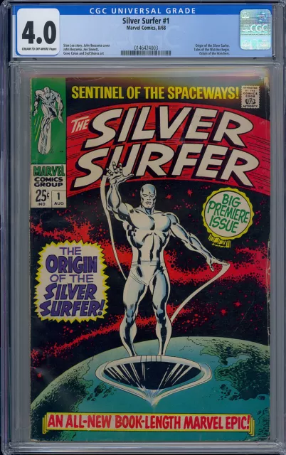 Cgc 4.0 Silver Surfer #1 Origin Issue 1St Series 1968 Cr/Ow Pages