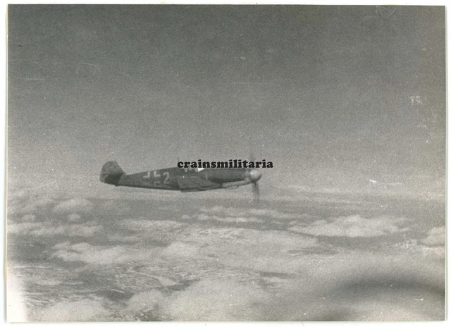 Orig. Foto Messerschmitt Bf 109 Flugzeug im Flug KIRKENES Murmansk Norwegen 1944