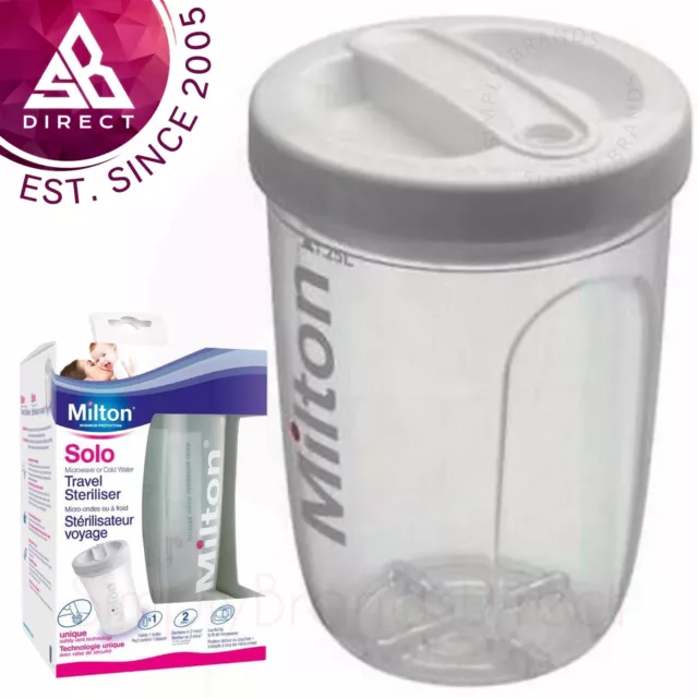 Milton Solo Single Bottle Steam Steriliser│Microwave Travel Baby bottle/Bucket