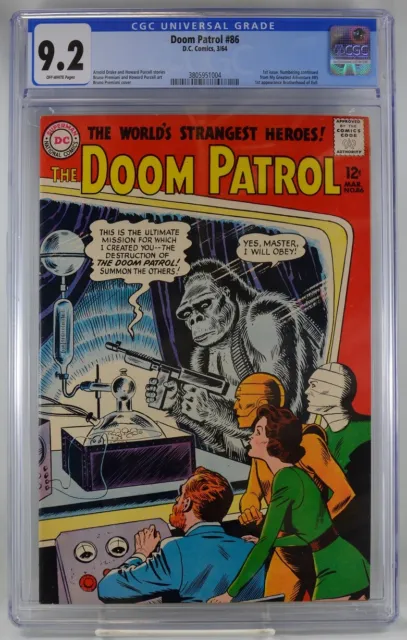 Doom Patrol #86 CGC 9.2 1st Issue 1964 Brotherhood of Evil