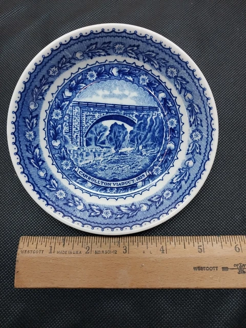 B&O RR Baltimore & Ohio Railroad China Carrollton Viaduct 5 1/4 bowl Lamberton