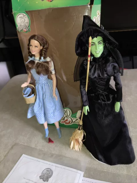 Barbie Wizard Of Oz Dorothy & Wicked Witch 75th Anniversary Pink Label