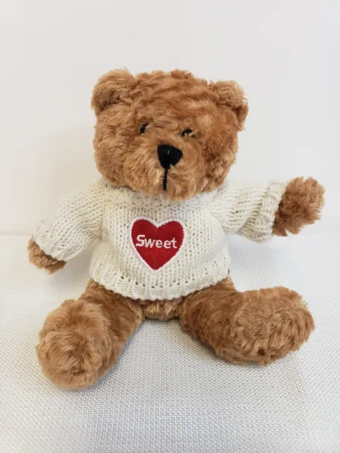 Galerie Teddy Bear with Love Sweet Heart Plush Stuffed Animal Kids Toys Gifts 6"