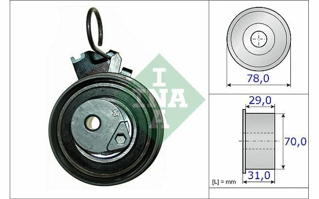 INA Galet tendeur pour HYUNDAI COUPE 531 0532 10 - Pièces Auto Mister Auto
