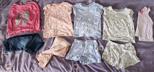 Girls Age 18-24 months clothes bundle 1.5-2 years pyjamas outfit jeans top 5